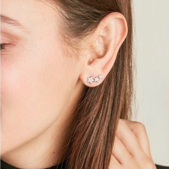 Stella & Dot Stars Align Neckless and Climber earrings - Picture 2 of 6